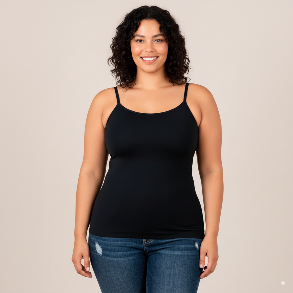 Vitae Camiseta de Soporte Suave Cuello Redondo