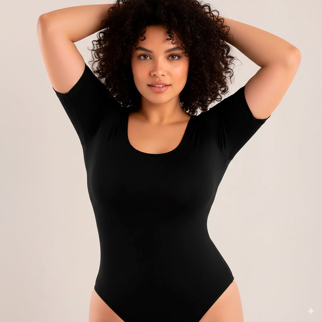 Nuvia Body de Soporte Ligero con Manga Corta